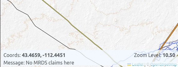 Status message bar in MineCache Webmap